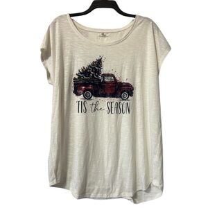 Maurices Classic Holiday White Tee